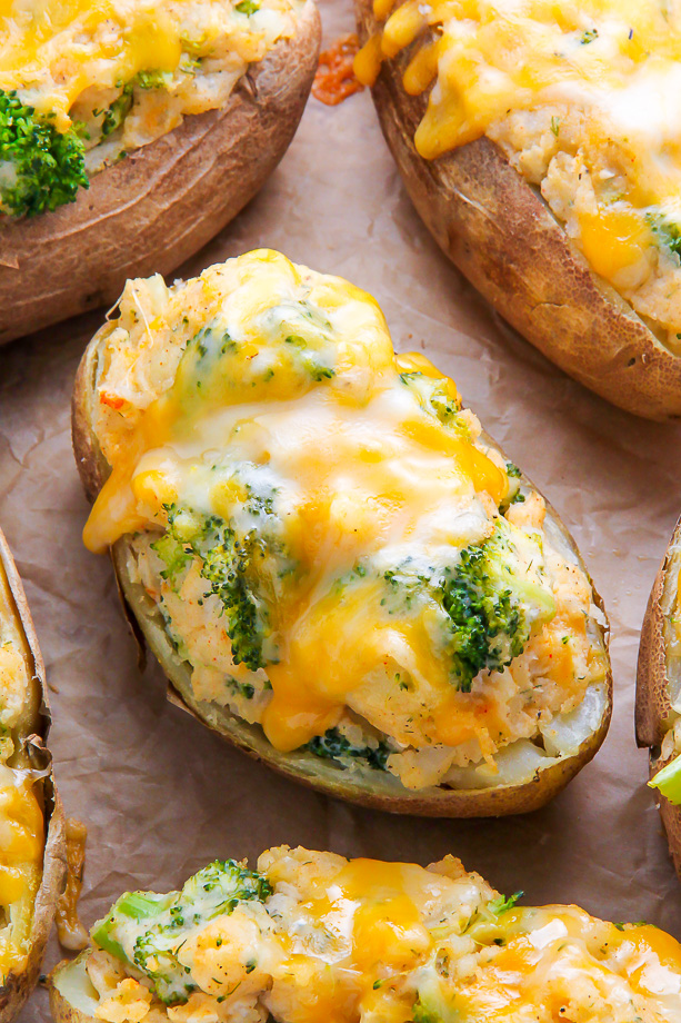 Prep Ahead & Freeze: Easy Lightened Broccoli Cheddar Potatoes